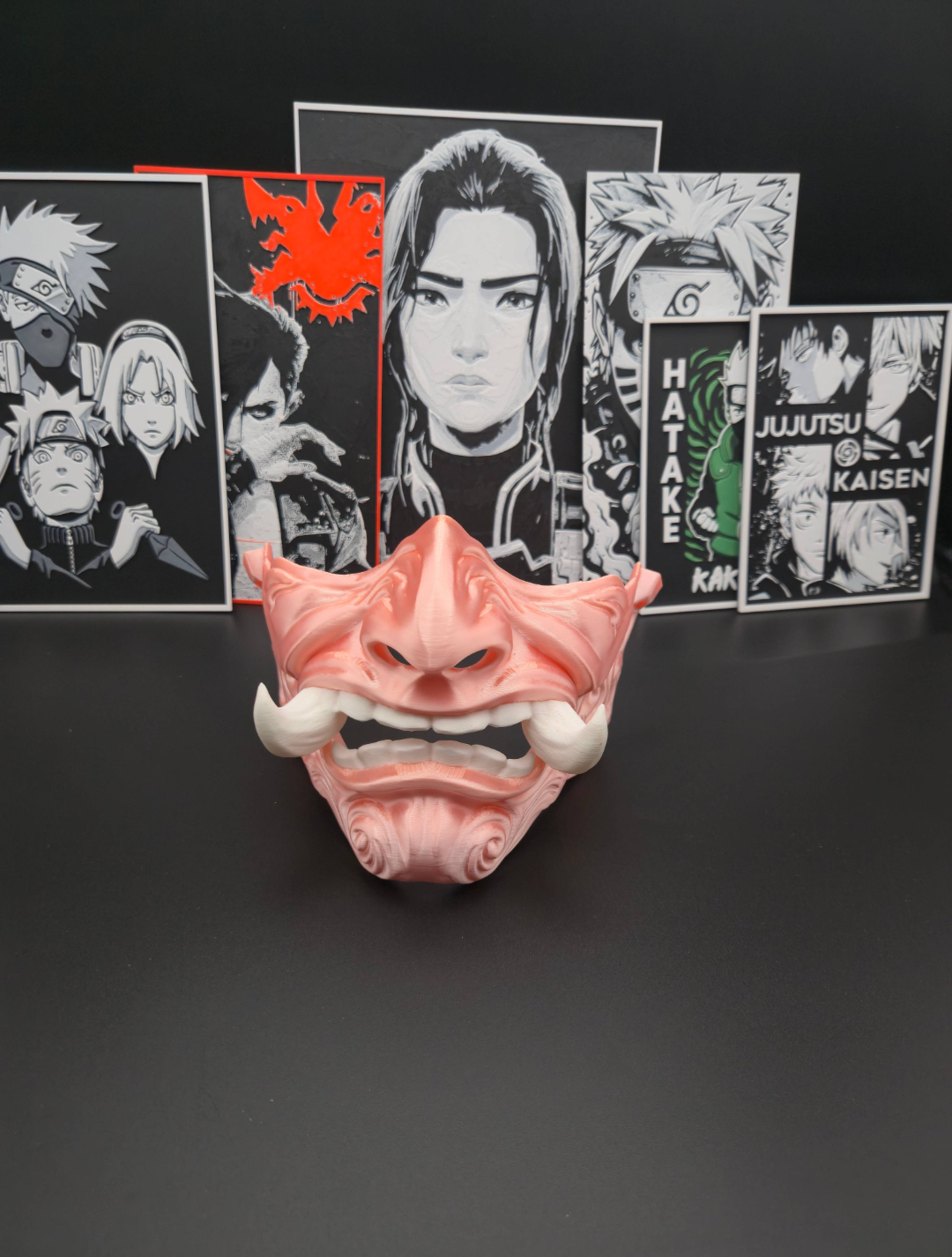 Oni-Maske Peach Silk