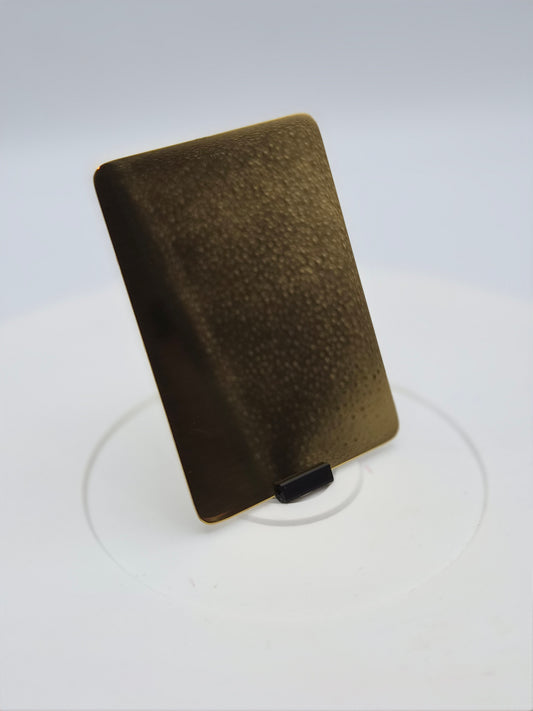 Gold Mirror Stainless Steel Custom Card