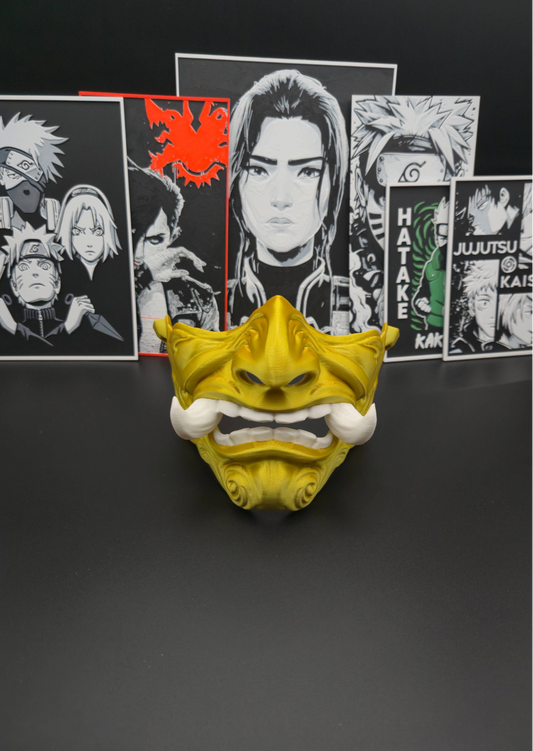 Oni-Maske Gold Silk