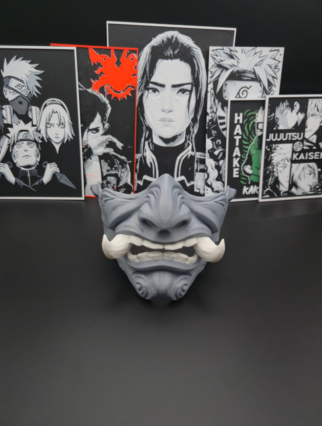 Oni-Maske grey