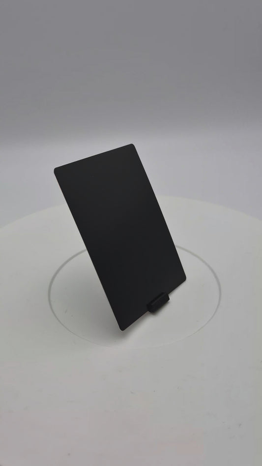Black Aluminium Custom Card